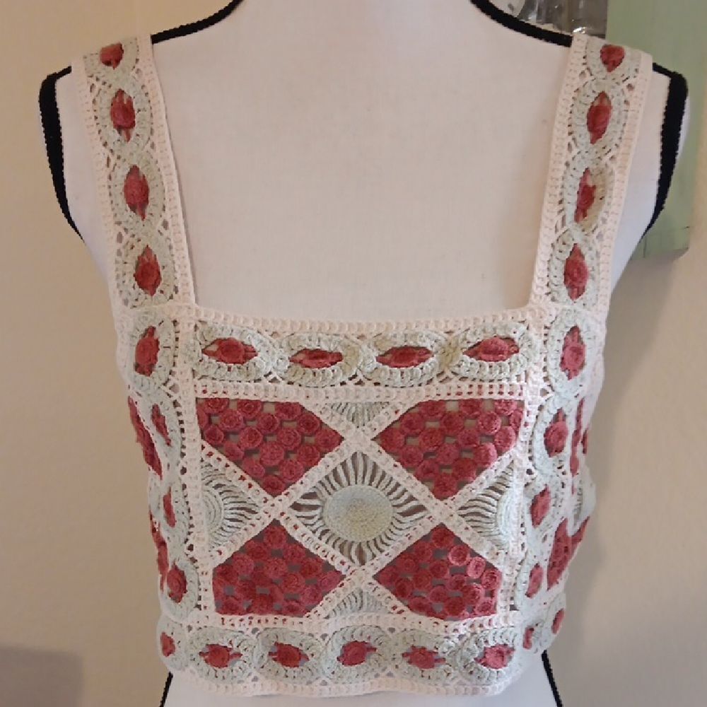 Julia by Love J Crochet Women's Top. Festival. Bohemian. Beachy - Picture 2 of 13